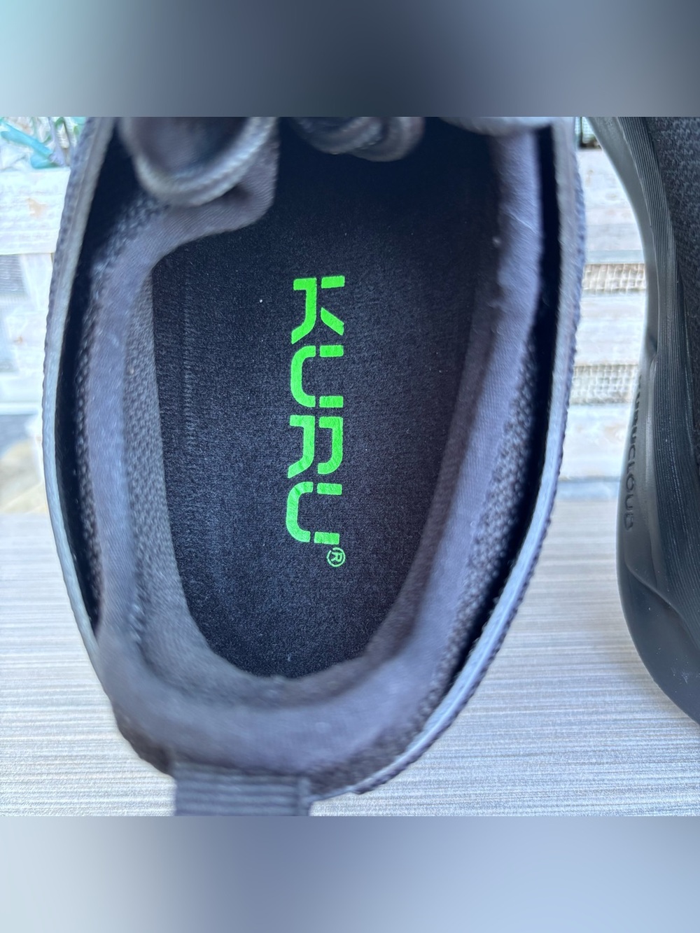 KURU ATOM Waterproof Women's 8M Jet Black Plantar Fasciitis Walking Shoes - Picture 8 of 11
